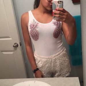 VS Pink Pineapple Bodysuit